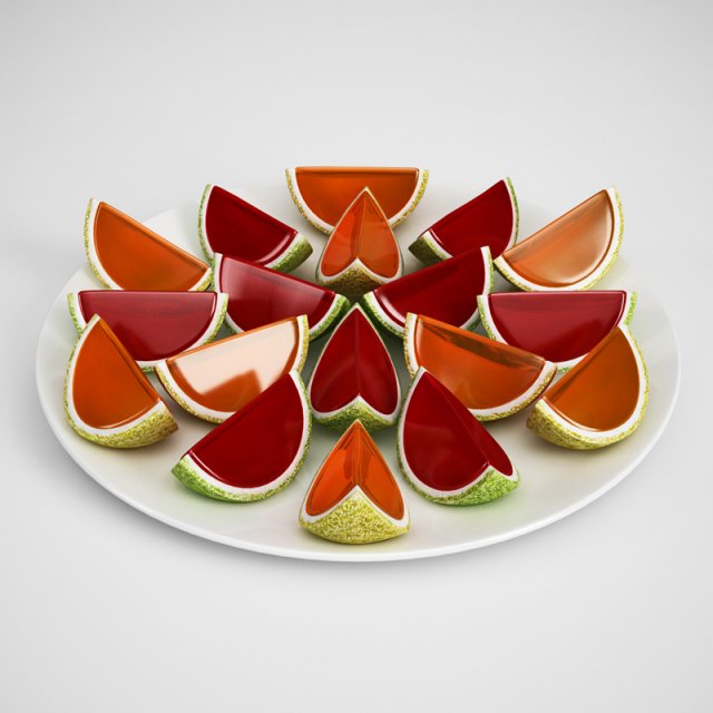 cgaxis jelly candies 19 3D Model .c4d .max .obj .3ds .fbx .stl .blend 