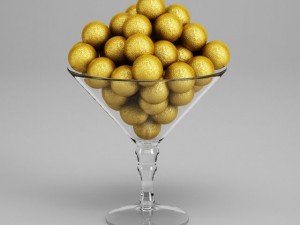 cgaxis chocolate candies in dish 21 3D Model