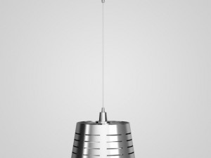 cgaxis chrome hanging lamp 01 3D Model