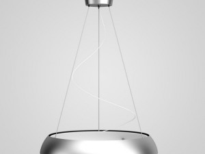 cgaxis chrome hanging lamp 02 3D Model