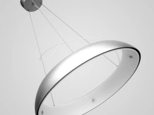 cgaxis chrome hanging lamp 02 3D Model
