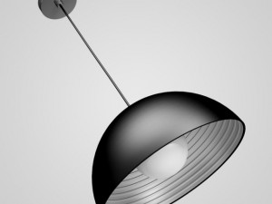 cgaxis black hanging lamp 03 Modèle 3D