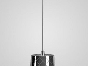 cgaxis chrome hanging lamp 04 Modello 3D