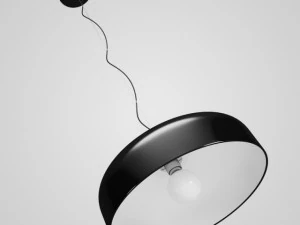 cgaxis black hanging lamp 07 3D Model