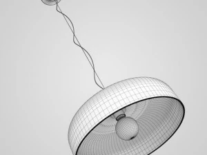 cgaxis black hanging lamp 07 3D Model