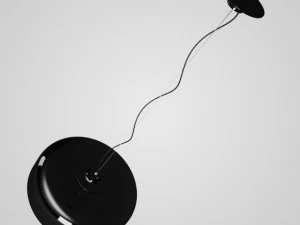 cgaxis black hanging lamp 07 3D Model