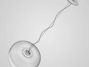 cgaxis black hanging lamp 07 3D Model