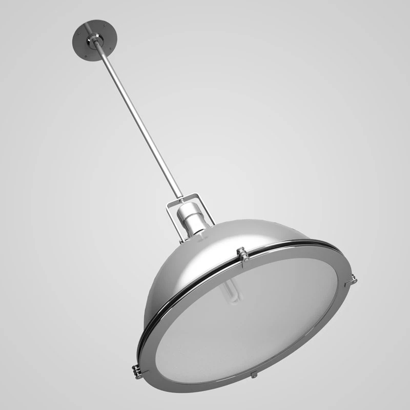 cgaxis chrome ceiling lamp 08 3D Model .c4d .max .obj .3ds .fbx .stl .blend