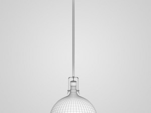 cgaxis chrome ceiling lamp 08 3Dモデル