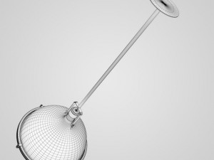 cgaxis chrome ceiling lamp 08 3Dモデル