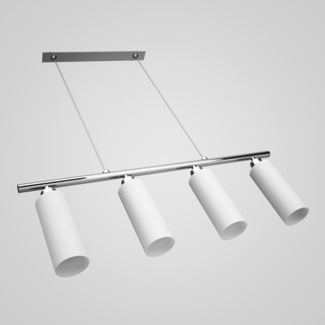 cgaxis fourbulb ceiling lamp 11 Model 3D .c4d .max .obj .3ds .fbx .stl .blend 
