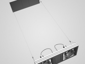 cgaxis hanging halogen lamps 14 3D Model