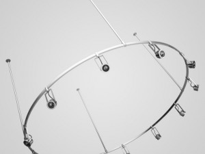 cgaxis halogen lamp set 16 3D Model