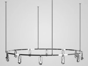 cgaxis halogen lamp set 16 3D Model