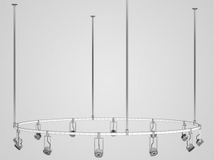 cgaxis halogen lamp set 16 3D 模型