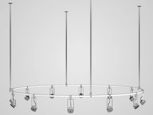 cgaxis halogen lamp set 16 3D Model