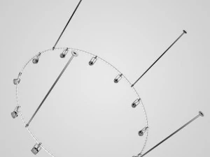 cgaxis halogen lamp set 16 3D Model