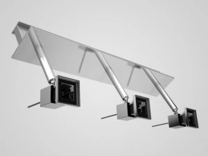 cgaxis triple halogen ceiling lamp 17 3D Model