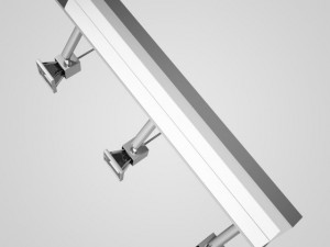 cgaxis triple halogen ceiling lamp 17 Model 3D