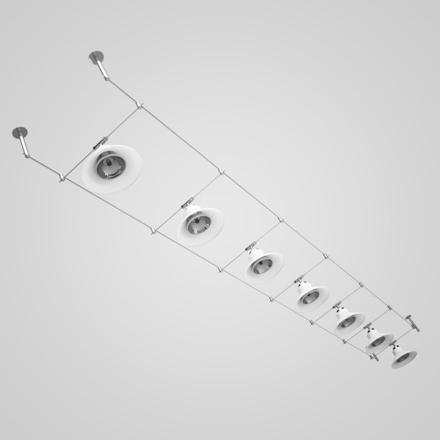cgaxis halogen lamp set 20 3D 模型 .c4d .max .obj .3ds .fbx .stl .blend 