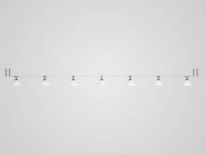 cgaxis halogen lamp set 20 3D Model