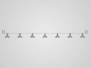 cgaxis halogen lamp set 20 3D Model
