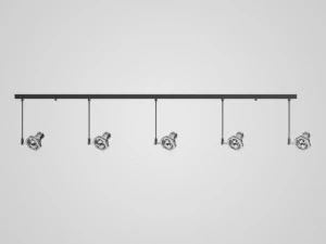 cgaxis halogen lamp set 21 3D Model