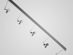 cgaxis halogen lamp set 21 3D Model