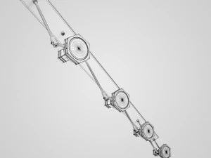 cgaxis halogen lamp set 21 3D Model