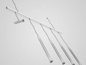 cgaxis hanging halogen lamp set 23 3D Model