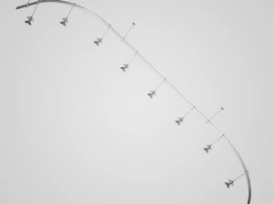 cgaxis halogen lamp set 24 3D Model