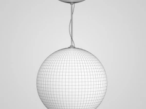 cgaxis glass ceiling lamp 25 3D Model
