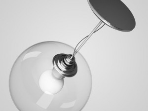 cgaxis glass ceiling lamp 25 3D Model