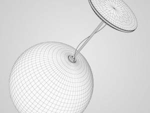 cgaxis glass ceiling lamp 25 3D Model
