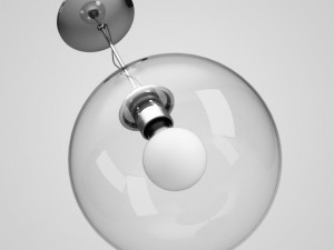 cgaxis glass ceiling lamp 25 3D Model