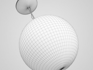 cgaxis glass ceiling lamp 25 3D Model