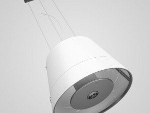cgaxis white hanging lamp 28 3D Model