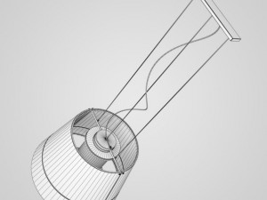 cgaxis white hanging lamp 28 3D Модель