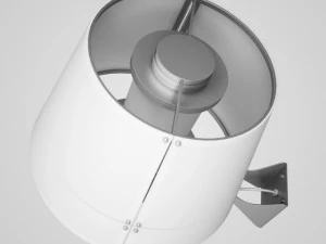 cgaxis white wall lamp 29 3D Model
