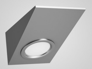 cgaxis single ceilingwall halogen light 33 3D Model