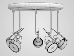 cgaxis halogen lamp set 34 3D Model