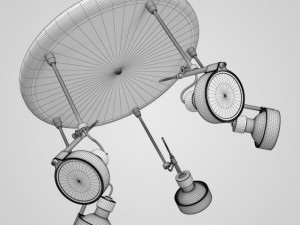 cgaxis halogen lamp set 34 Model 3D