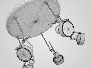 cgaxis halogen lamp set 34 3D Model