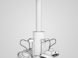 cgaxis halogen lamp set 35 Modèle 3D