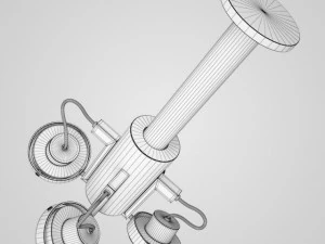 cgaxis halogen lamp set 35 3D Model