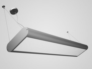 cgaxis ceiling office lamp 36 3D Model