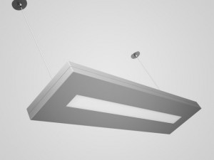 cgaxis ceiling office lamp 37 3D Model