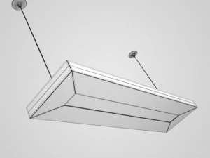 cgaxis ceiling office lamp 37 3D Model