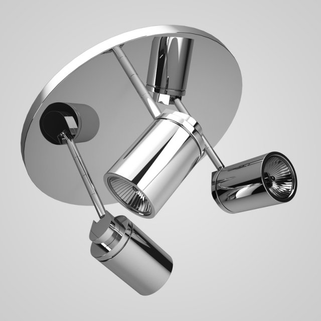 cgaxis triple halogen lamp 38 3D 모델 .c4d .max .obj .3ds .fbx .stl .blend 