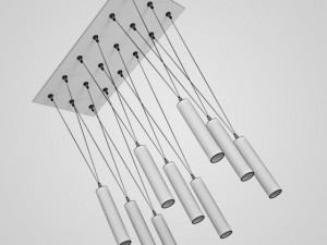 cgaxis decorative hanging lamp set 39 3D 模型